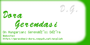 dora gerendasi business card